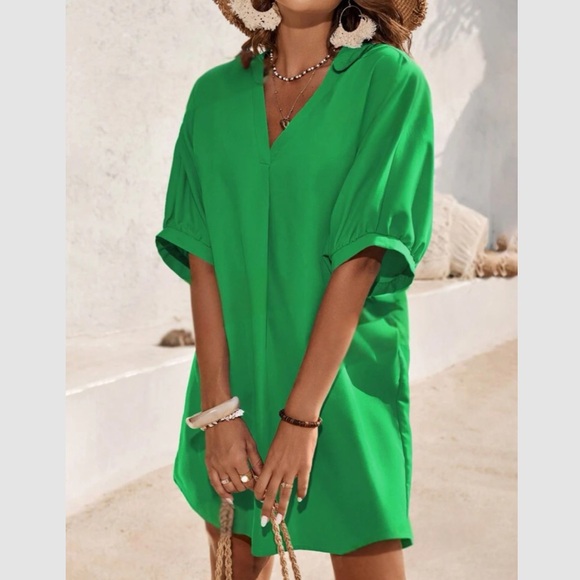 Luxe V neck mini dress - Picture 5 of 11